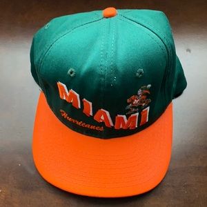 VTG MIAMI HURRICANES SNAPBACK